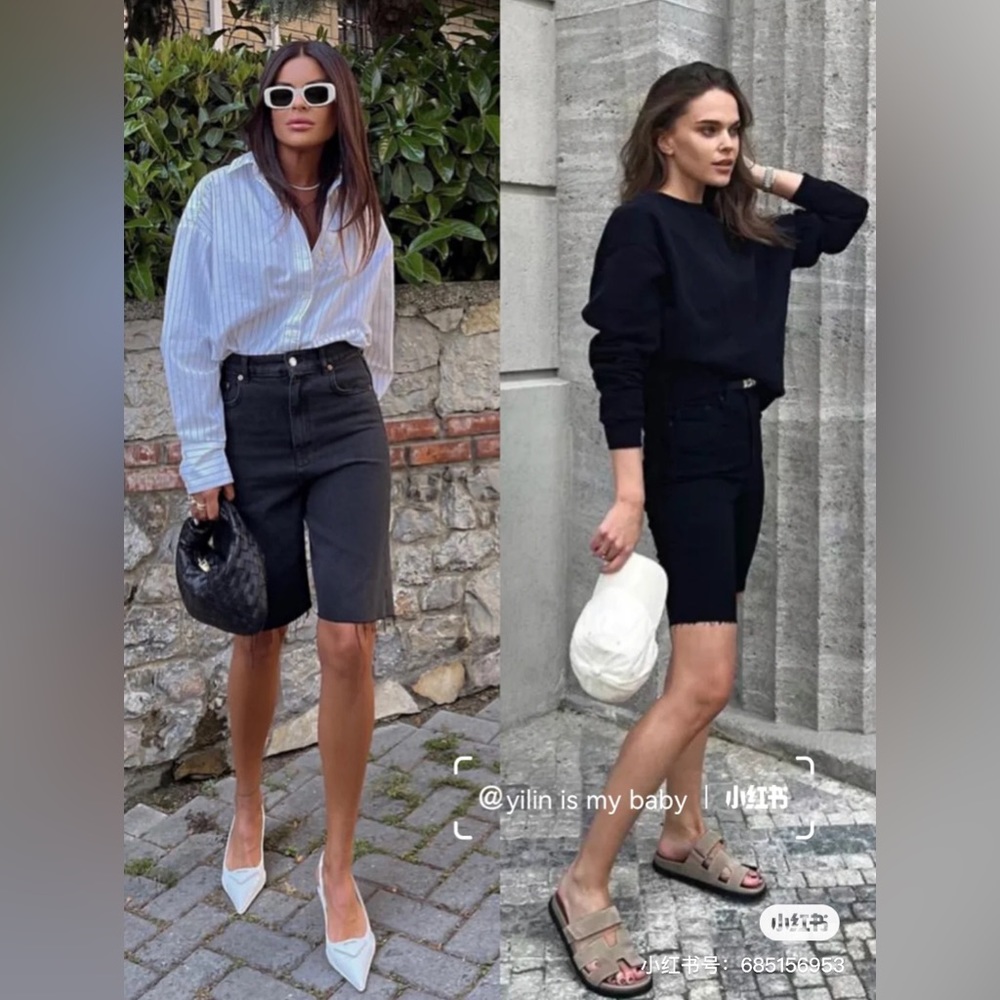 RtA Knee-Length Denim Shorts